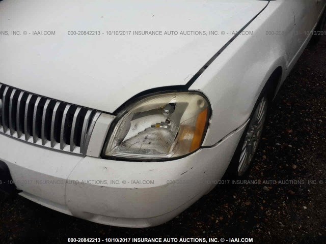 1MEFM42196G608349 - 2006 MERCURY MONTEGO PREMIER WHITE photo 6