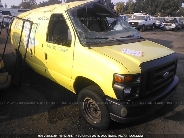 1FTNE14WX8DB09629 - 2008 FORD ECONOLINE E150 VAN YELLOW photo 1