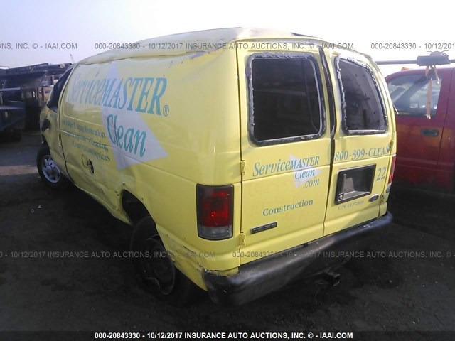 1FTNE14WX8DB09629 - 2008 FORD ECONOLINE E150 VAN YELLOW photo 3