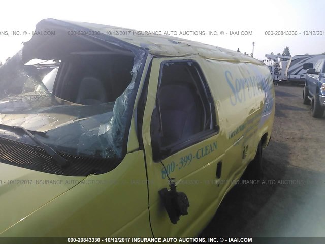 1FTNE14WX8DB09629 - 2008 FORD ECONOLINE E150 VAN YELLOW photo 6