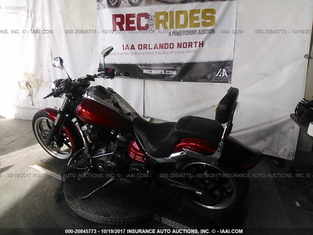 JYAVP27E4AA011606 - 2010 YAMAHA XV1900 CU RED photo 3