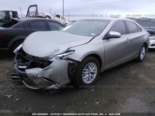 4T4BF1FK9GR548282 - 2016 TOYOTA CAMRY LE/XLE/SE/XSE TAN photo 2