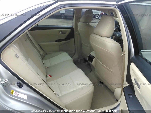 4T4BF1FK9GR548282 - 2016 TOYOTA CAMRY LE/XLE/SE/XSE TAN photo 8