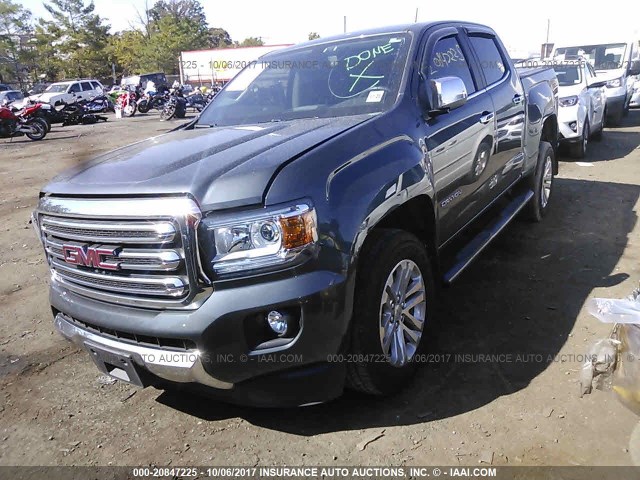 1GTG6DEN7H1162299 - 2017 GMC CANYON SLT GRAY photo 2