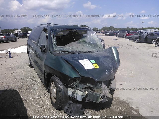 2FMZA51402BB10854 - 2002 FORD WINDSTAR LX GREEN photo 1