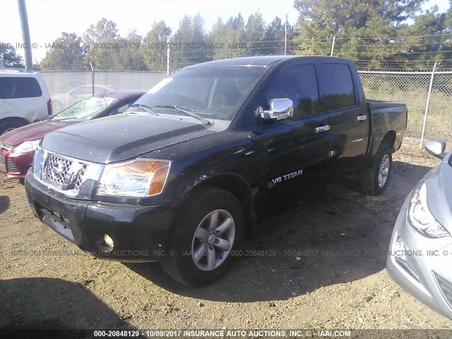 1N6BA0EK7AN304265 - 2010 NISSAN TITAN XE/SE/LE BLACK photo 2