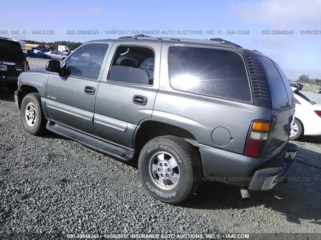 1GNEK13T1YJ149672 - 2000 CHEVROLET TAHOE K1500 GRAY photo 3