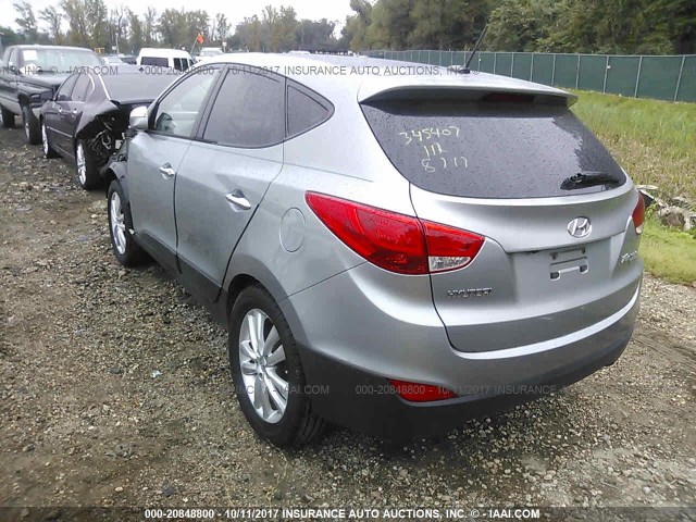 KM8JU3AC5AU017417 - 2010 HYUNDAI TUCSON GLS/LIMITED 灰色 照片 3