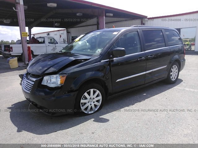 2C4RC1BG6GR291683 - 2016 CHRYSLER TOWN & COUNTRY TOURING BLACK photo 2