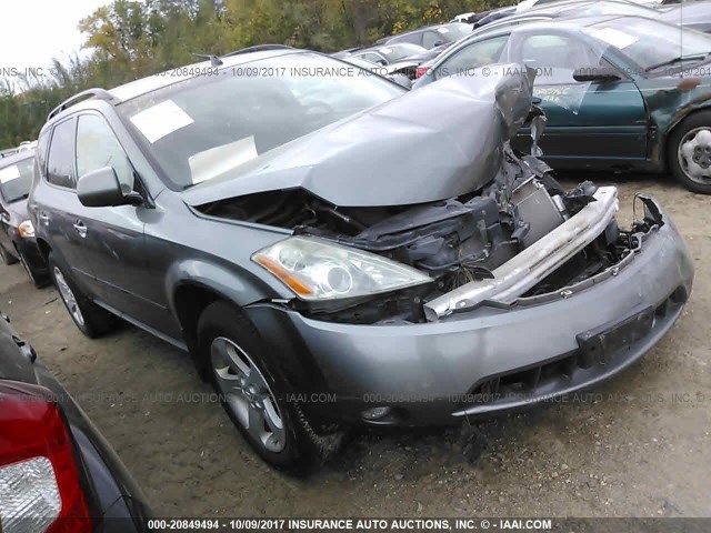 JN8AZ08W85W406829 - 2005 NISSAN MURANO SL/SE/S GRAY photo 1