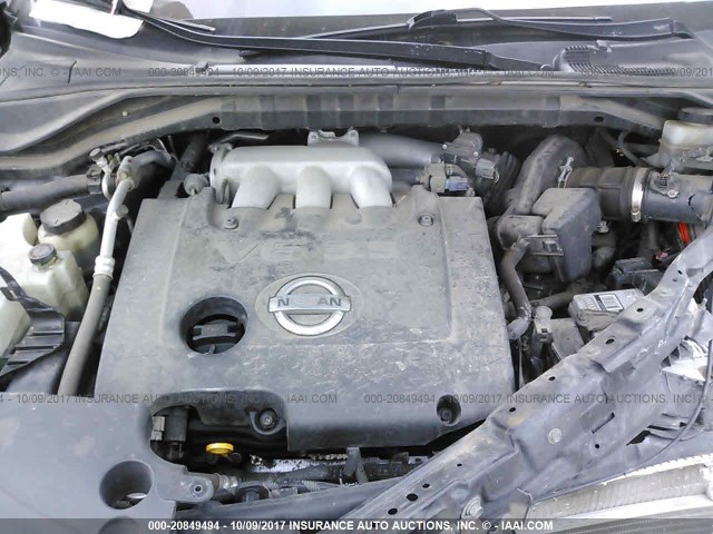 JN8AZ08W85W406829 - 2005 NISSAN MURANO SL/SE/S GRAY photo 10