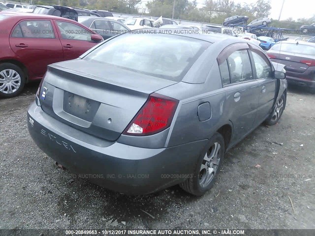 1G8AL52F75Z101852 - 2005 SATURN ION LEVEL 3 GRAY photo 4