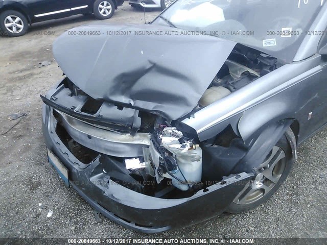 1G8AL52F75Z101852 - 2005 SATURN ION LEVEL 3 GRAY photo 6