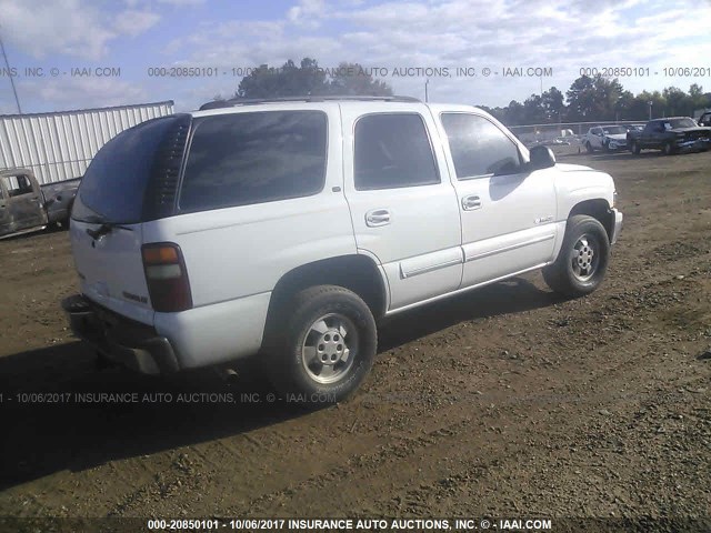 1GNEC13Z63R302395 - 2003 CHEVROLET TAHOE C1500 WHITE photo 4