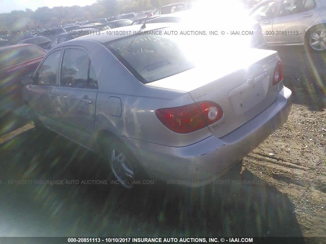 1NXBR32E83Z155784 - 2003 TOYOTA COROLLA CE/LE/S SILVER photo 3