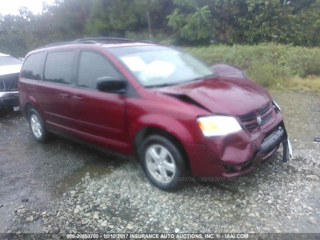 2D4RN3D12AR488746 - 2010 DODGE GRAND CARAVAN HERO RED photo 1