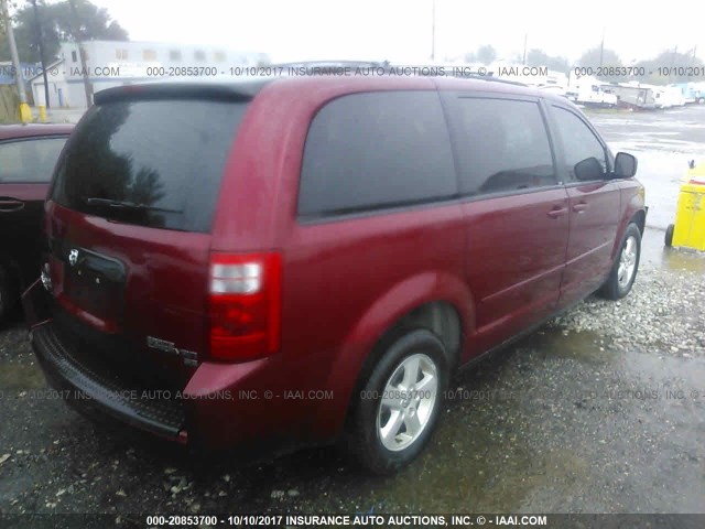 2D4RN3D12AR488746 - 2010 DODGE GRAND CARAVAN HERO RED photo 4