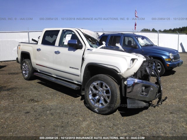 3GTU2VEC0EG394887 - 2014 GMC SIERRA K1500 SLT WHITE photo 1