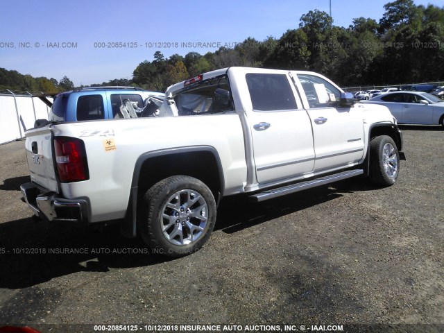 3GTU2VEC0EG394887 - 2014 GMC SIERRA K1500 SLT WHITE photo 4