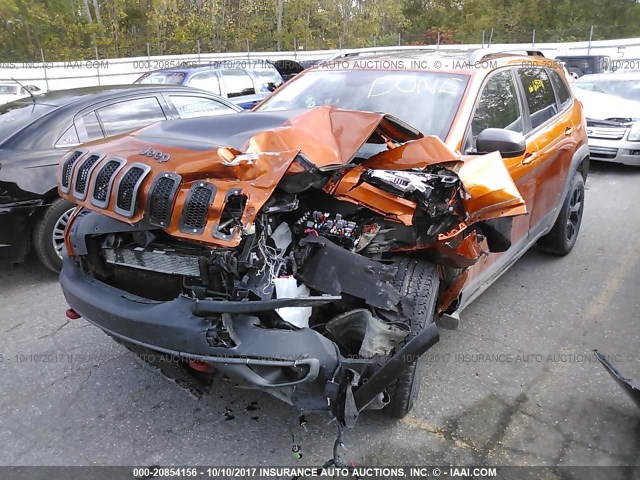 1C4PJMBS3FW625841 - 2015 JEEP CHEROKEE TRAILHAWK 橙色 照片 2