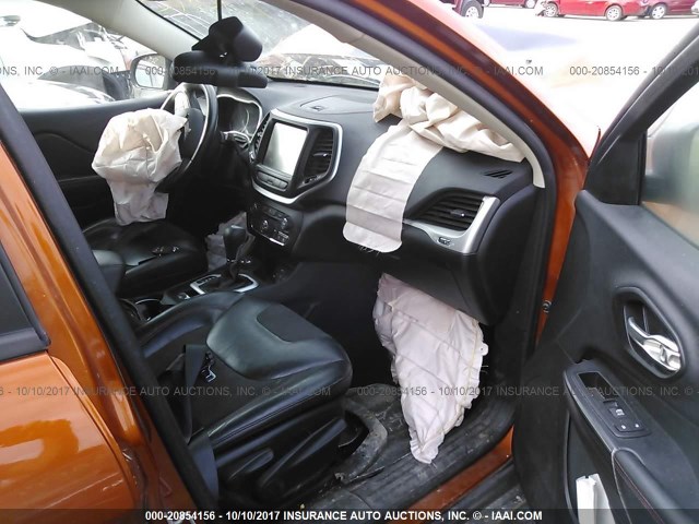 1C4PJMBS3FW625841 - 2015 JEEP CHEROKEE TRAILHAWK 橙色 照片 5