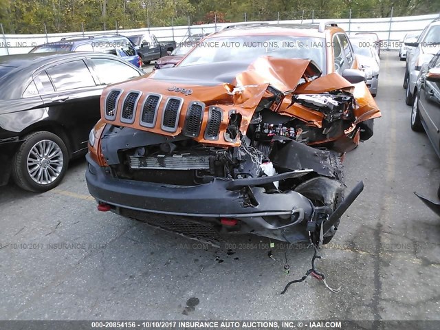 1C4PJMBS3FW625841 - 2015 JEEP CHEROKEE TRAILHAWK 橙色 照片 6