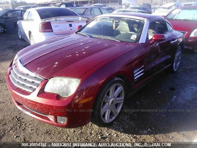 1C3AN69L15X034943 - 2005 CHRYSLER CROSSFIRE LIMITED RED photo 2