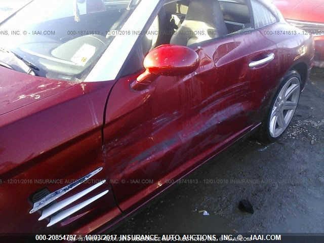 1C3AN69L15X034943 - 2005 CHRYSLER CROSSFIRE LIMITED RED photo 6