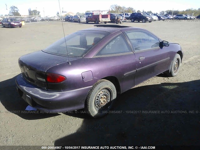 3G1JC1246VS809108 - 1997 CHEVROLET CAVALIER RS PURPLE photo 4