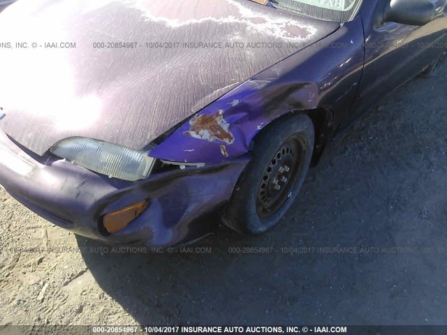 3G1JC1246VS809108 - 1997 CHEVROLET CAVALIER RS PURPLE photo 6