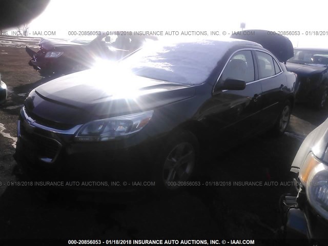 1G11B5SL6FF251865 - 2015 CHEVROLET MALIBU LS BLACK photo 2