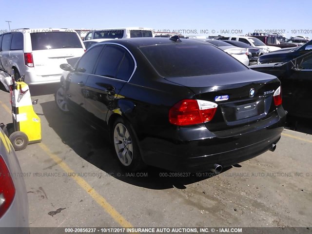 WBAVD53567A007714 - 2007 BMW 335 XI BLACK photo 3