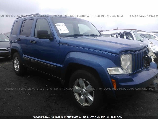 1J8GP28K59W532066 - 2009 JEEP LIBERTY SPORT BLUE photo 1