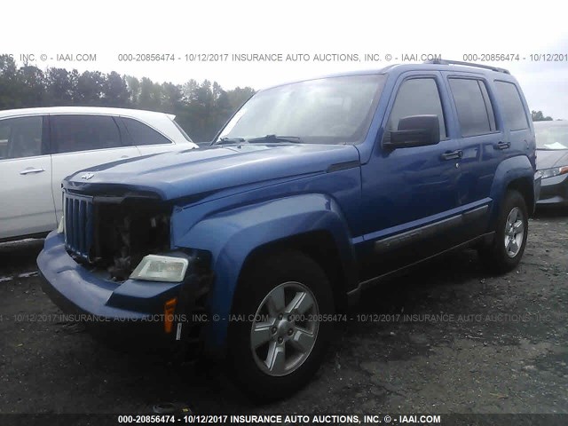 1J8GP28K59W532066 - 2009 JEEP LIBERTY SPORT 蓝色 照片 2