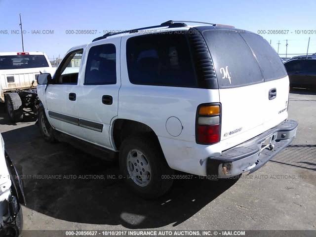 1GNEC13VX4R238554 - 2004 CHEVROLET TAHOE C1500 WHITE photo 3