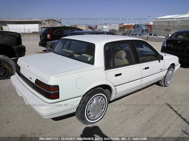 1G2NG54U0MC666960 - 1991 PONTIAC GRAND AM WHITE photo 4