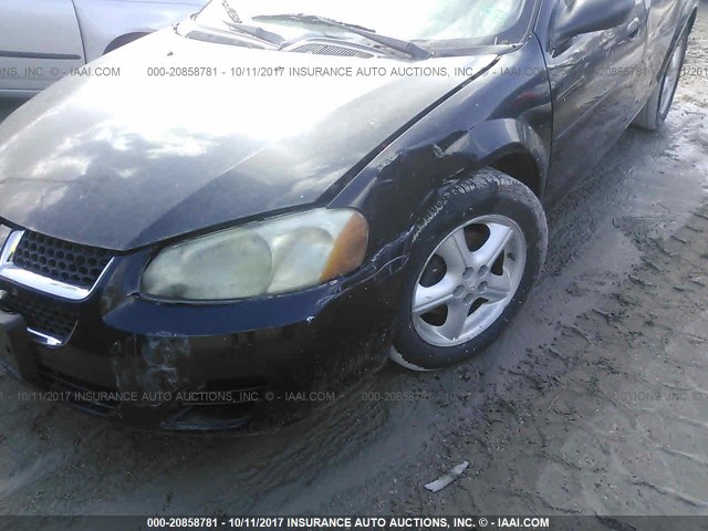 1B3EL46X44N101934 - 2004 DODGE STRATUS SXT BLACK photo 6