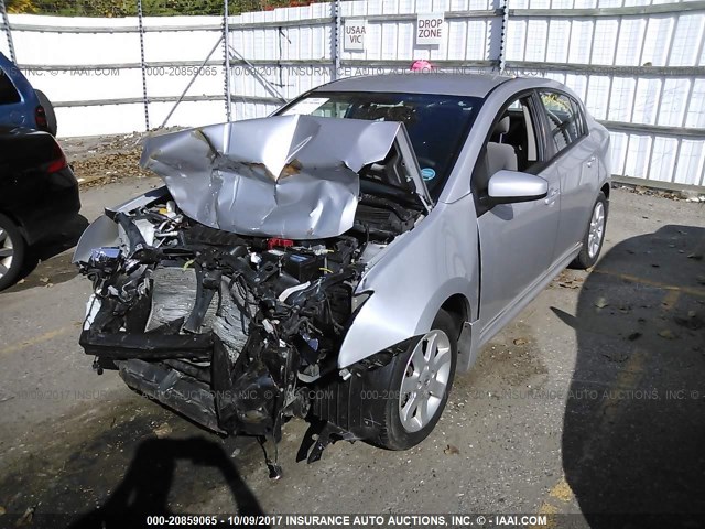 3N1AB6AP6BL624858 - 2011 NISSAN SENTRA 2.0/2.0S/SR/2.0SL SILVER photo 2