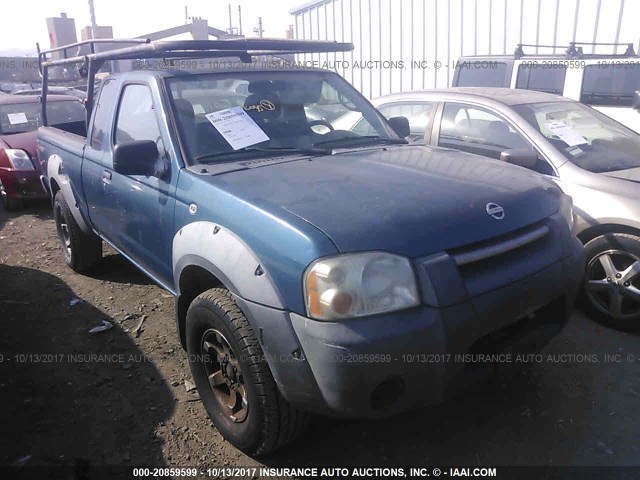 1N6ED26T42C377968 - 2002 NISSAN FRONTIER KING CAB XE/KING CAB SE BLUE photo 1