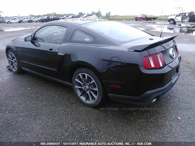 1ZVBP8CF6B5156842 - 2011 FORD MUSTANG GT BLACK photo 3