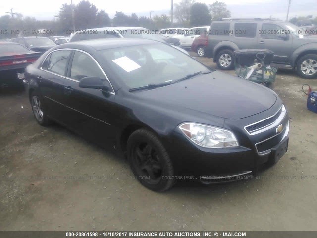 1G1ZB5EB6AF110115 - 2010 CHEVROLET MALIBU LS BLACK photo 1