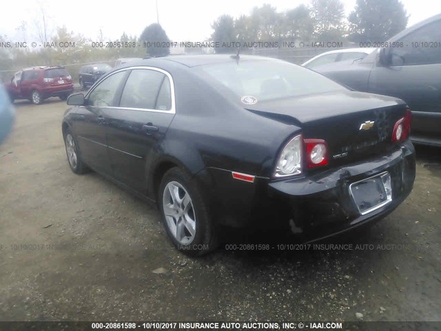1G1ZB5EB6AF110115 - 2010 CHEVROLET MALIBU LS BLACK photo 3