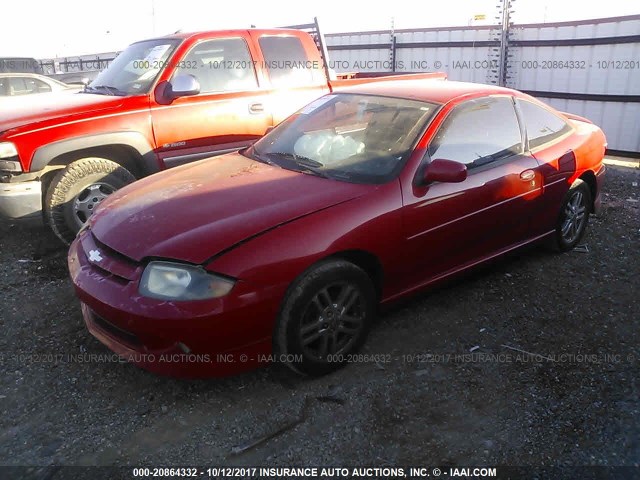 1G1JH12FX37319821 - 2003 CHEVROLET CAVALIER LS SPORT RED photo 2