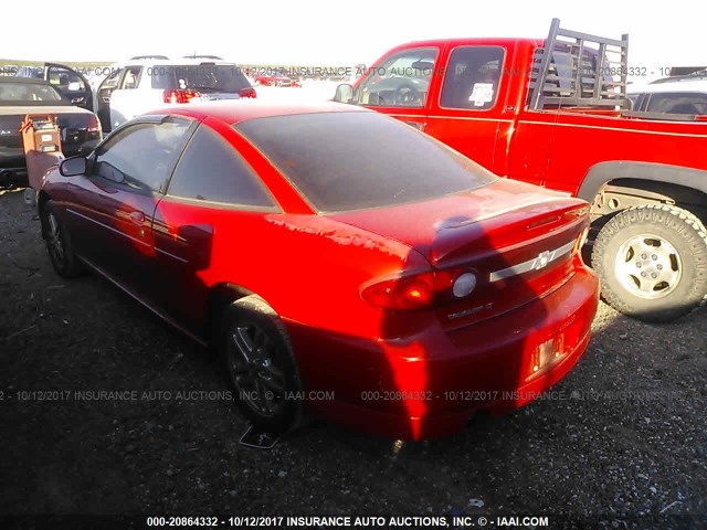 1G1JH12FX37319821 - 2003 CHEVROLET CAVALIER LS SPORT RED photo 3