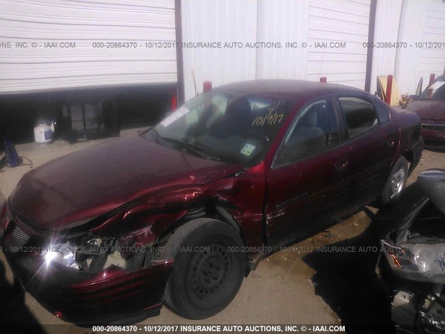 1G2NF52E7YM850601 - 2000 PONTIAC GRAND AM SE1 RED photo 6