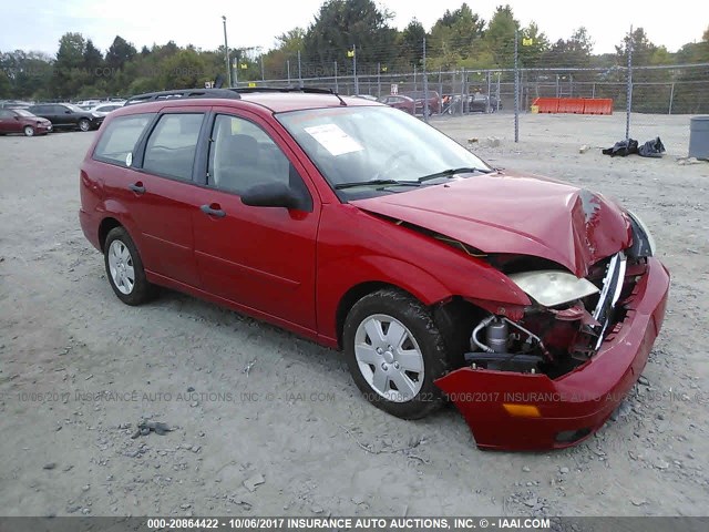 1FAFP36N17W130621 - 2007 FORD FOCUS ZXW/S/SE/SES RED photo 1