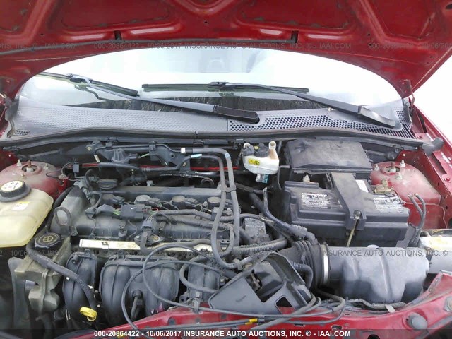 1FAFP36N17W130621 - 2007 FORD FOCUS ZXW/S/SE/SES RED photo 10