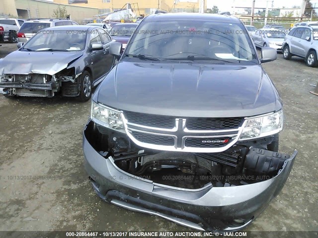 3C4PDDBG1CT331813 - 2012 DODGE JOURNEY SXT GRAY photo 6