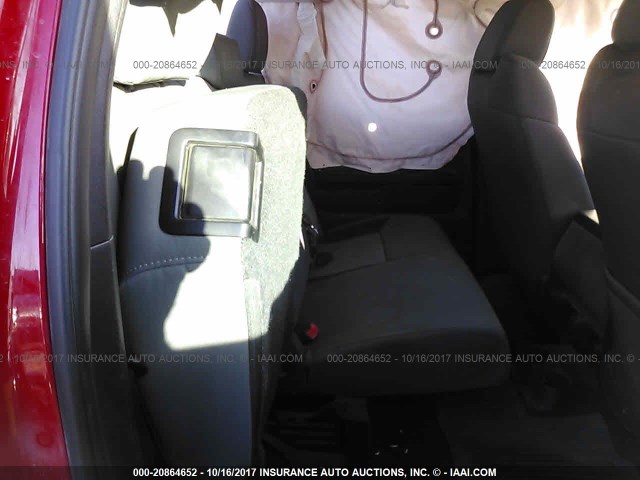 5TFUM5F12FX059876 - 2015 TOYOTA TUNDRA DOUBLE CAB SR/SR5 RED photo 8