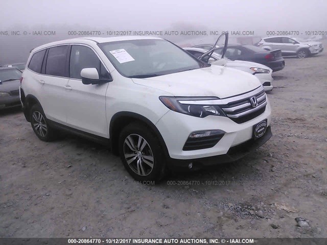 5FNYF6H73HB010492 - 2017 HONDA PILOT EXLN WHITE photo 1